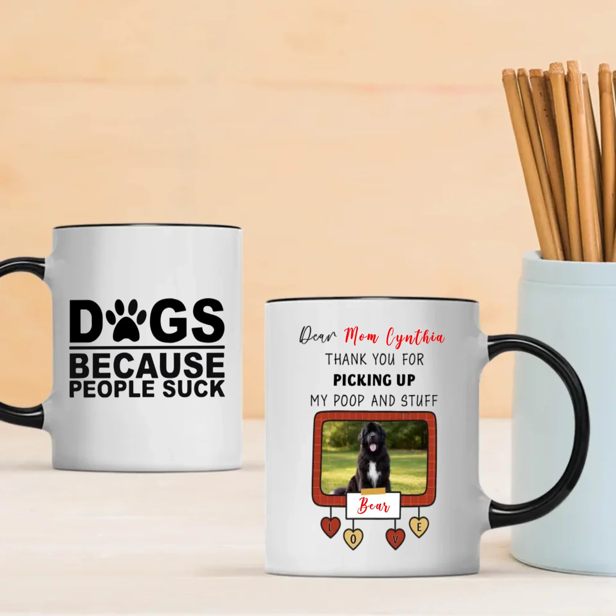 Customized Newfoundland Mug – Dear Mom, 