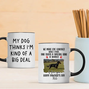Custom Dachshund & Dog Lover Mug With A Cute Photo Frame - 89Prints