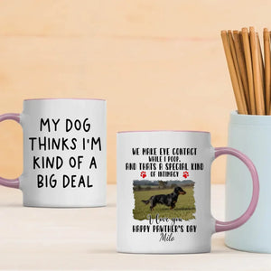 Custom Dachshund & Dog Lover Mug With A Cute Photo Frame - 89Prints