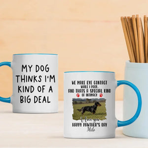 Custom Dachshund & Dog Lover Mug With A Cute Photo Frame - 89Prints