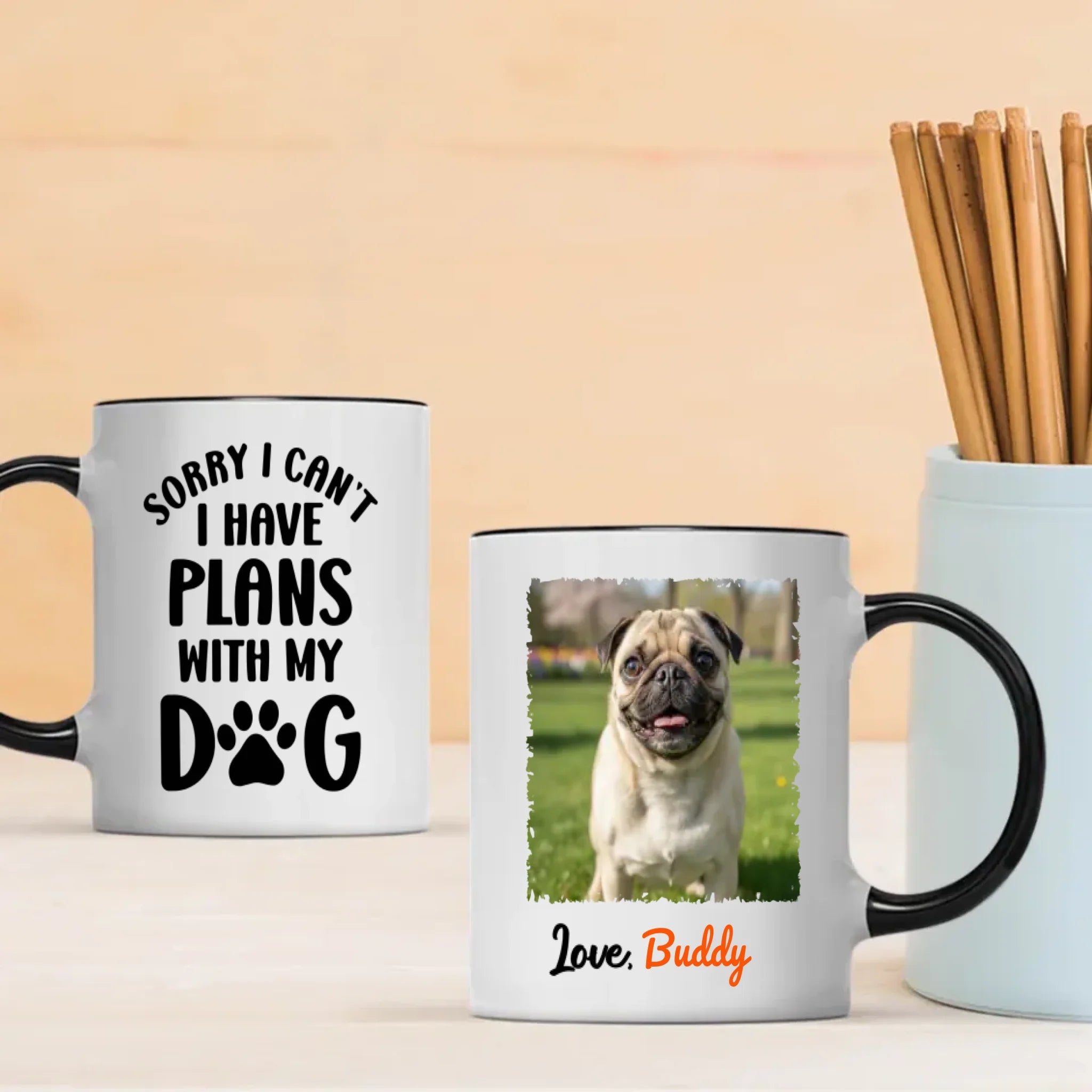 Customized Pug Mug Gift With The Quote 