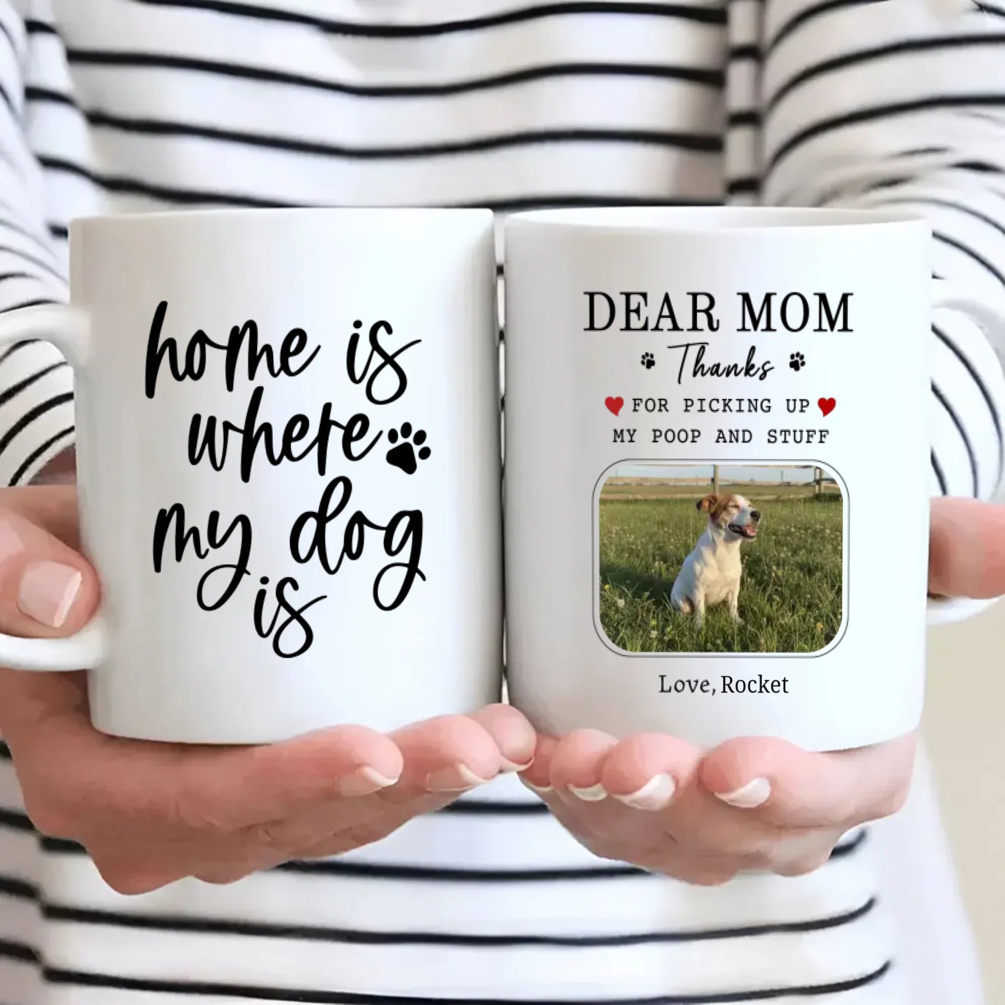 Custom Jack Russell Terrier & Dog Lover Mug With A Cute Photo Frame - 89Prints