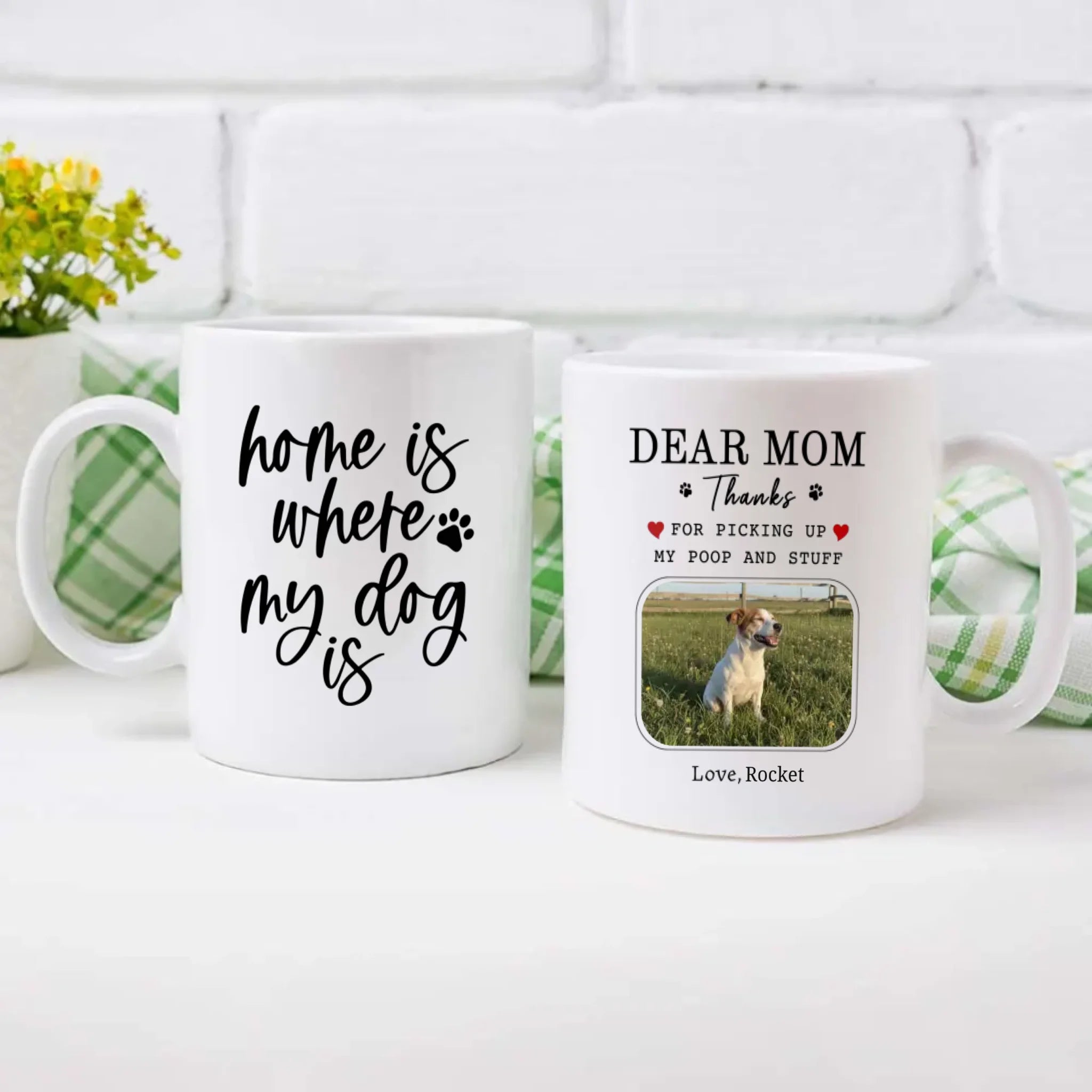 Custom Jack Russell Terrier & Dog Lover Mug With A Cute Photo Frame - 89Prints