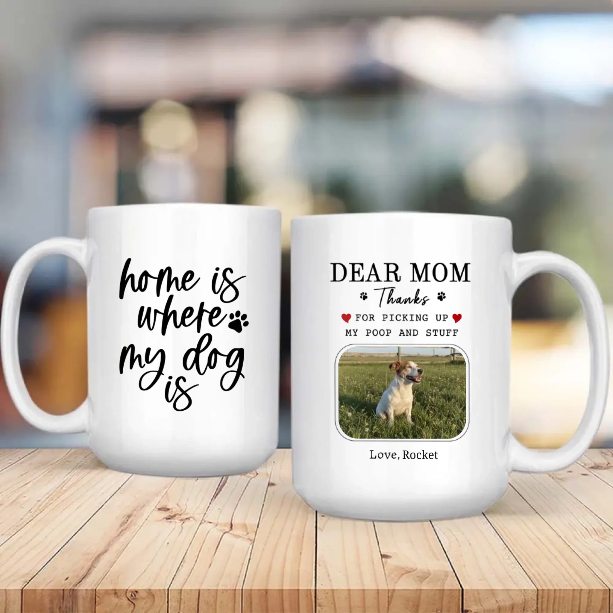 Custom Jack Russell Terrier & Dog Lover Mug With A Cute Photo Frame - 89Prints