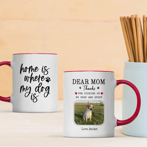 Custom Jack Russell Terrier & Dog Lover Mug With A Cute Photo Frame - 89Prints