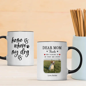 Custom Jack Russell Terrier & Dog Lover Mug With A Cute Photo Frame - 89Prints