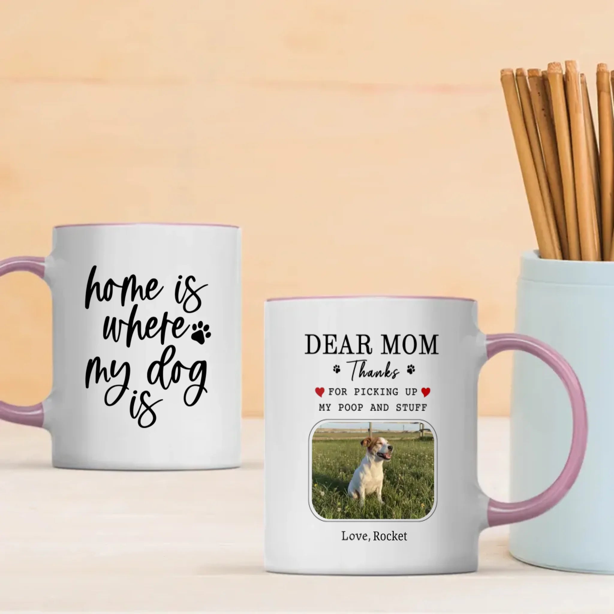 Custom Jack Russell Terrier & Dog Lover Mug With A Cute Photo Frame - 89Prints