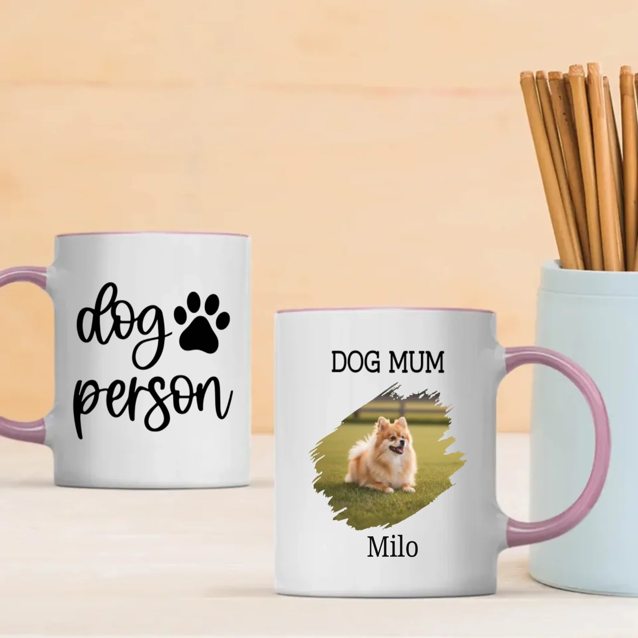 Custom Pomeranian & Dog Lover Mug With A Cute Photo Frame - 89Prints