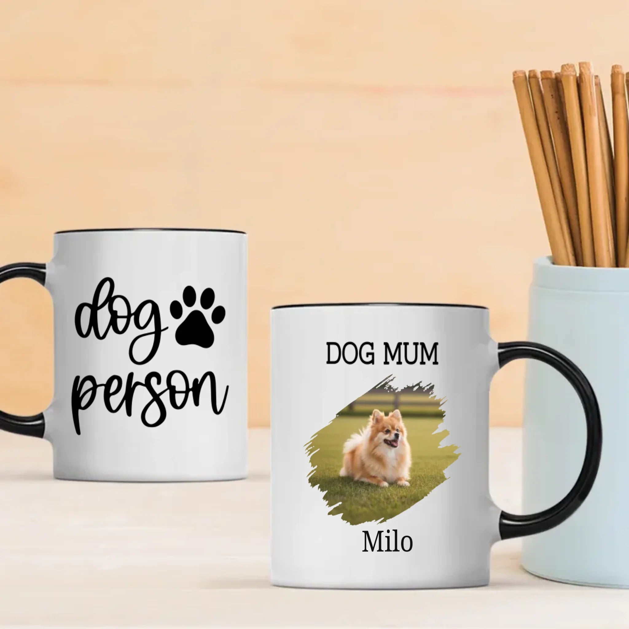 Custom Pomeranian & Dog Lover Mug With A Cute Photo Frame - 89Prints