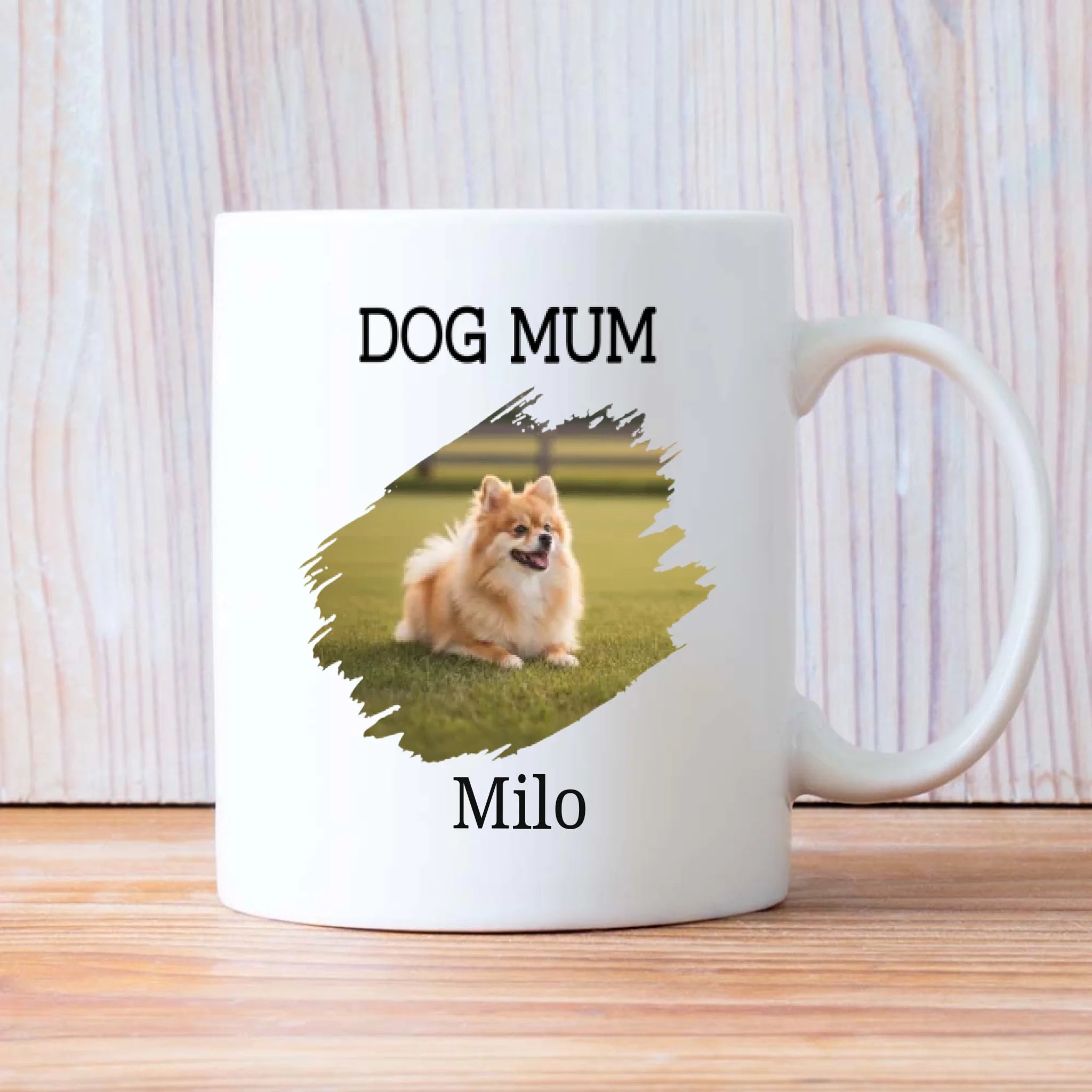 Custom Pomeranian & Dog Lover Mug With A Cute Photo Frame - 89Prints