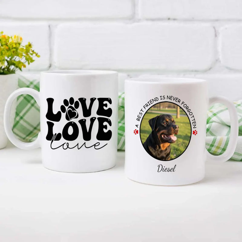 Custom Rottweiler & Dog Lover Mug With A Cute Photo Frame - 89Prints