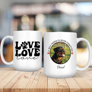 Custom Rottweiler & Dog Lover Mug With A Cute Photo Frame - 89Prints