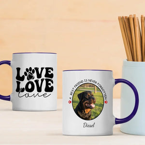 Custom Rottweiler & Dog Lover Mug With A Cute Photo Frame - 89Prints