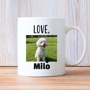 Customized Bichon Frise Mug With Photo For Dog Lovers - Life Is Better With Dogs - 89Prints