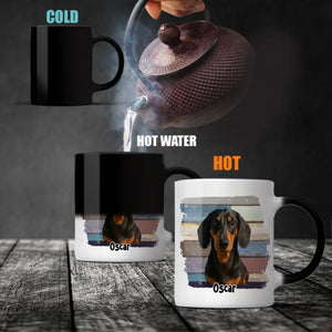 Personalized Dachshund Photo Mug - Home Is Where My Dog Is Custom Gift - 89Prints