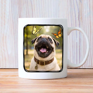 Custom Pug Mug With Photo - Dogs Are My Favorite People Personalized Gift - 89Prints
