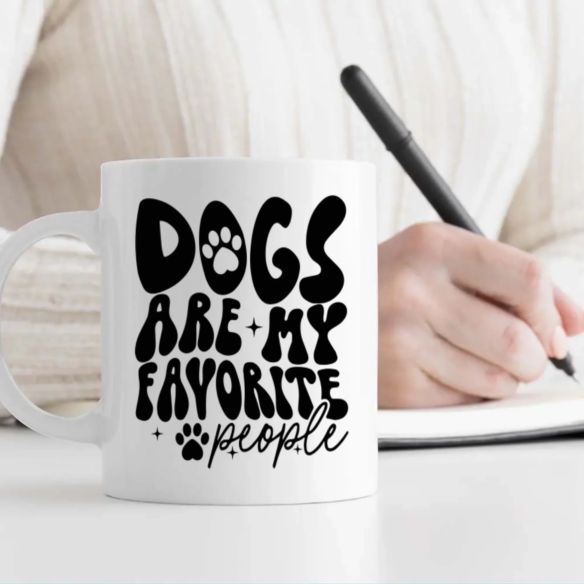 Custom Pug Mug With Photo - Dogs Are My Favorite People Personalized Gift - 89Prints