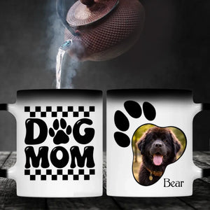 Personalized Newfoundland Photo Mug - Custom Paw Print And Name - 89Prints