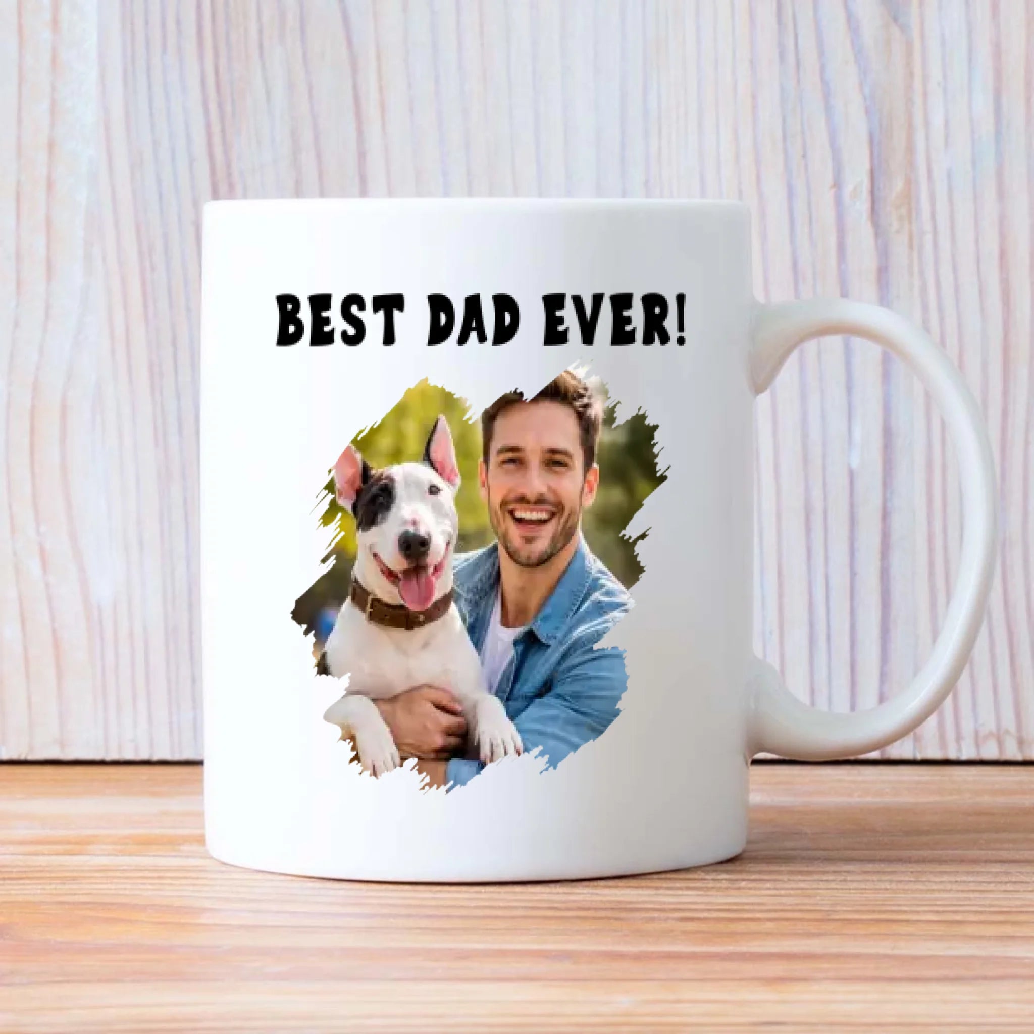 Customized Bull Terrier Mug With Photo For Dog Lovers - Life Goals: Pet All The Dogs - 89Prints