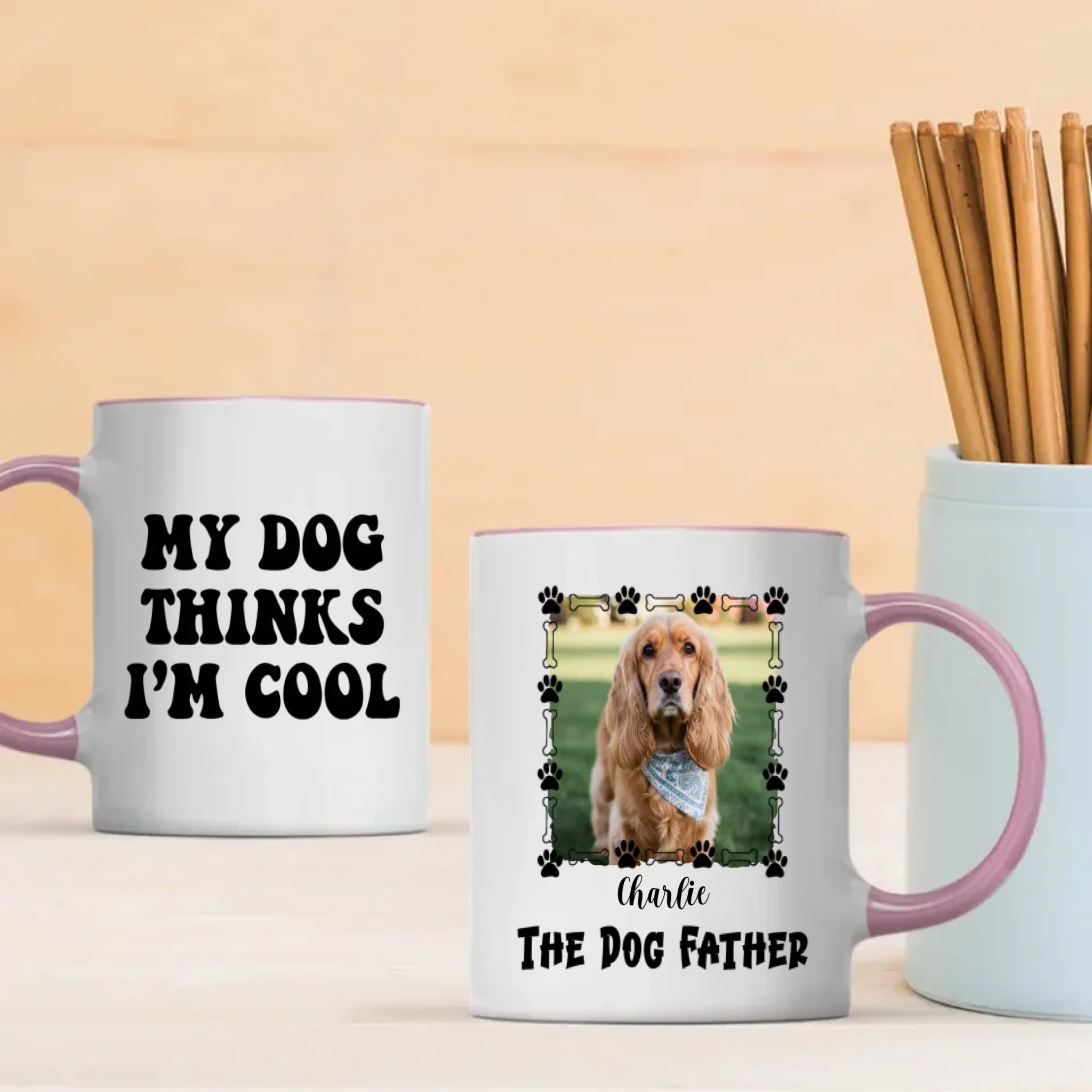 Custom American Cocker Spaniel Mug – The Dog Father Gift - 89Prints