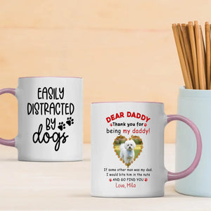 Custom Bichon Frise Mug - Dear Daddy 