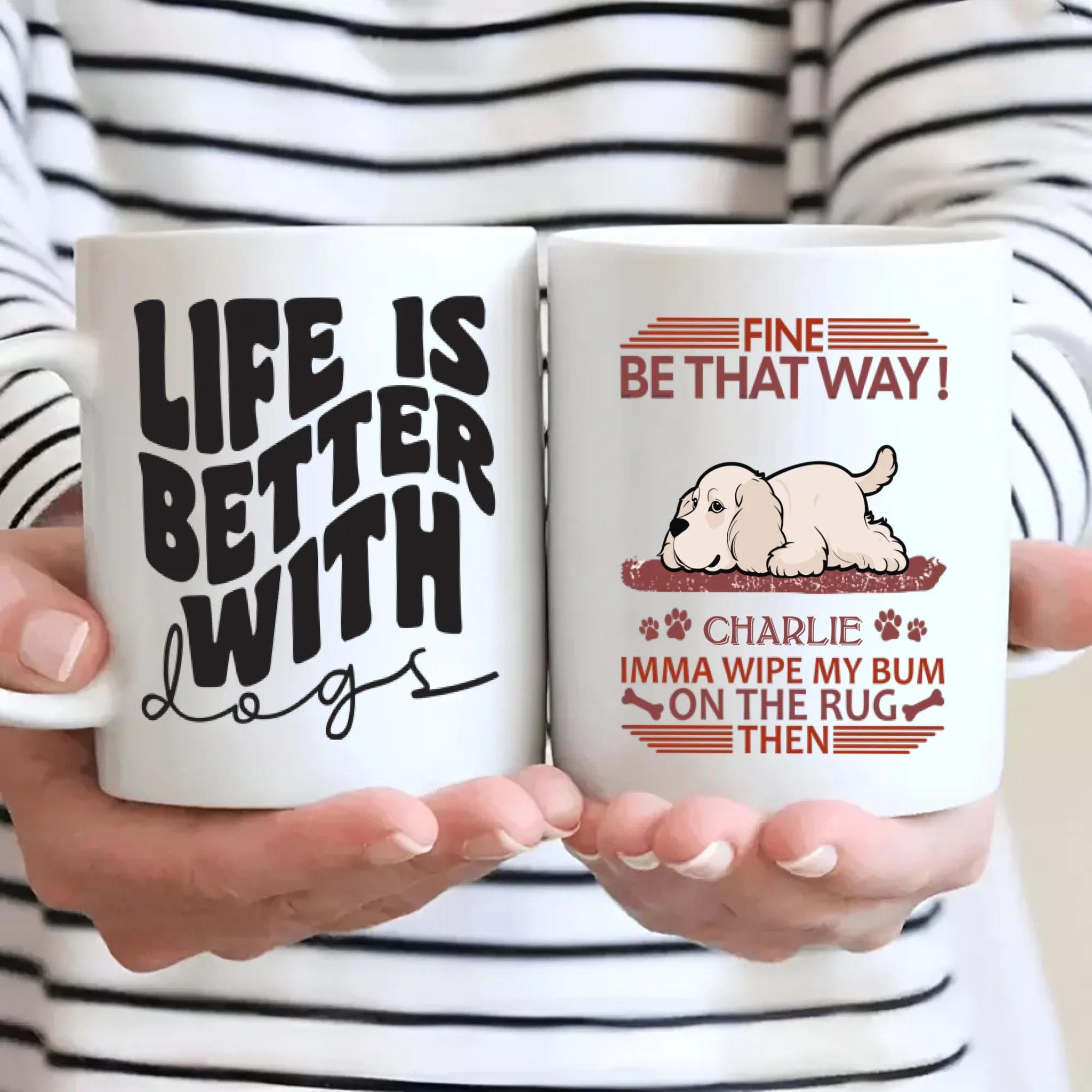 Custom American Cocker Spaniel Mug - Fine, Be That Way - Personalized Dog Clipart Gift - 89Prints