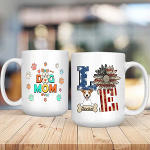 Personalized Jack Russell Terrier Mug - Custom 'Best Dog Mom Ever', Dog Clipart And Name - 89Prints