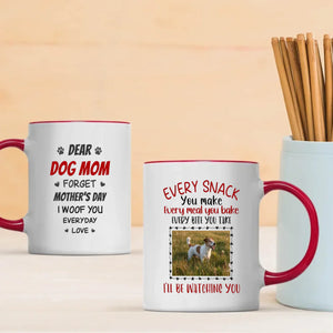 Customized Jack Russell Terrier Mug With Photo For Dog Lovers - Every Snack You Make I'll Be Watching You - 89Prints
