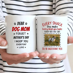 Customized Jack Russell Terrier Mug With Photo For Dog Lovers - Every Snack You Make I'll Be Watching You - 89Prints