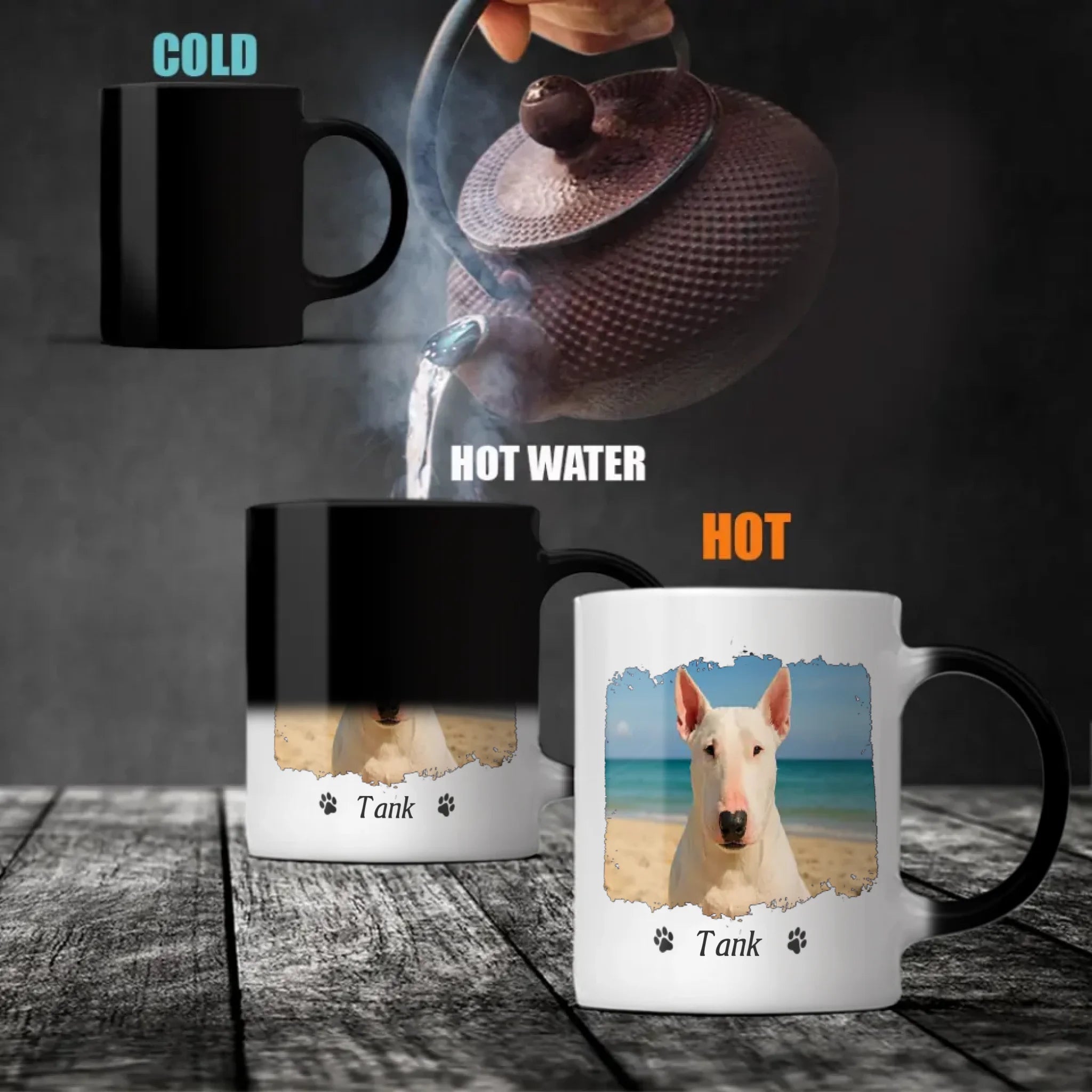 Custom Bull Terrier Dog Mom Mug - Personalized Photo & Name Gift - 89Prints