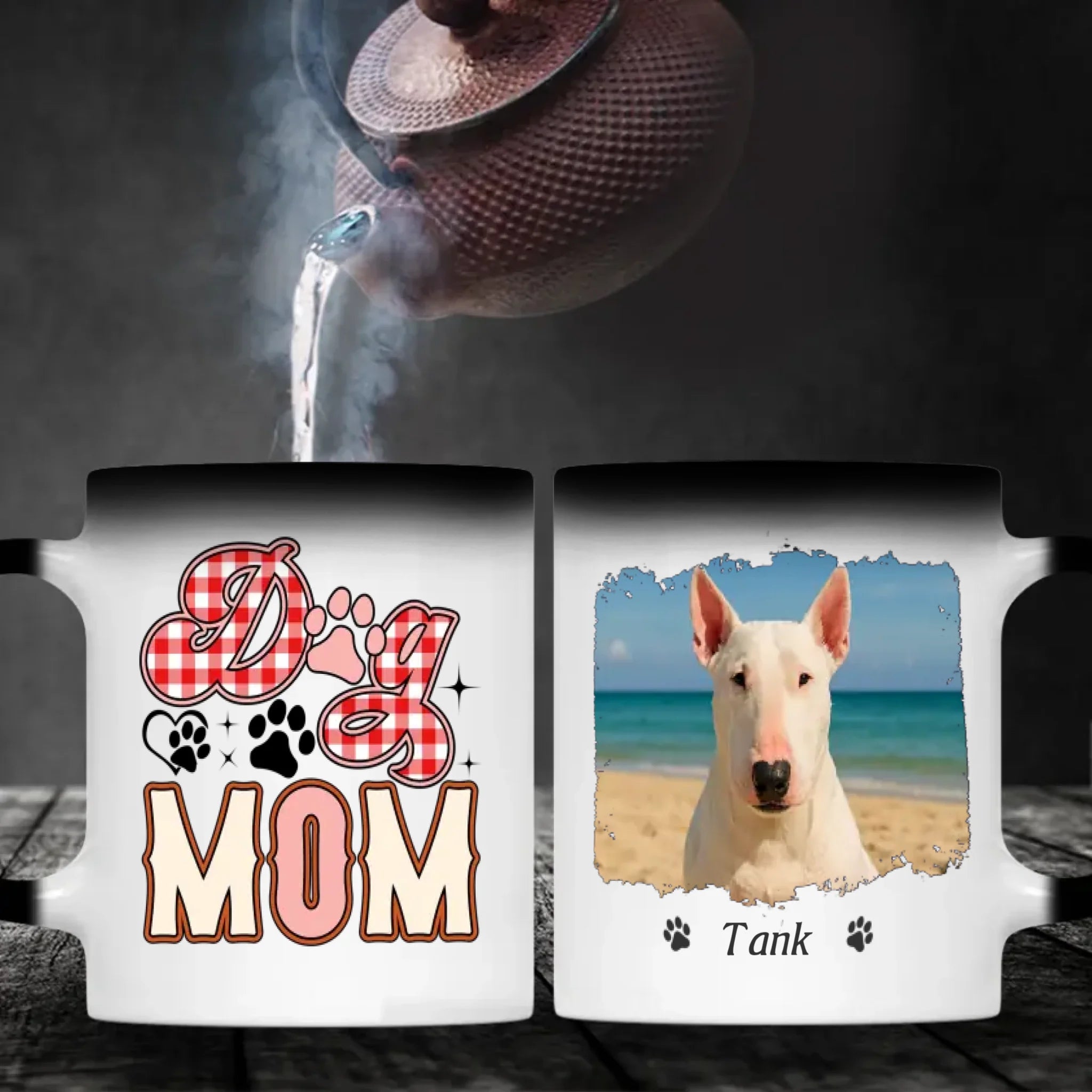Custom Bull Terrier Dog Mom Mug - Personalized Photo & Name Gift - 89Prints