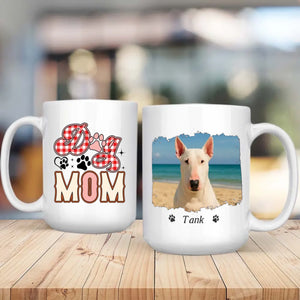 Custom Bull Terrier Dog Mom Mug - Personalized Photo & Name Gift - 89Prints