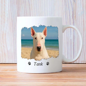 Custom Bull Terrier Dog Mom Mug - Personalized Photo & Name Gift - 89Prints