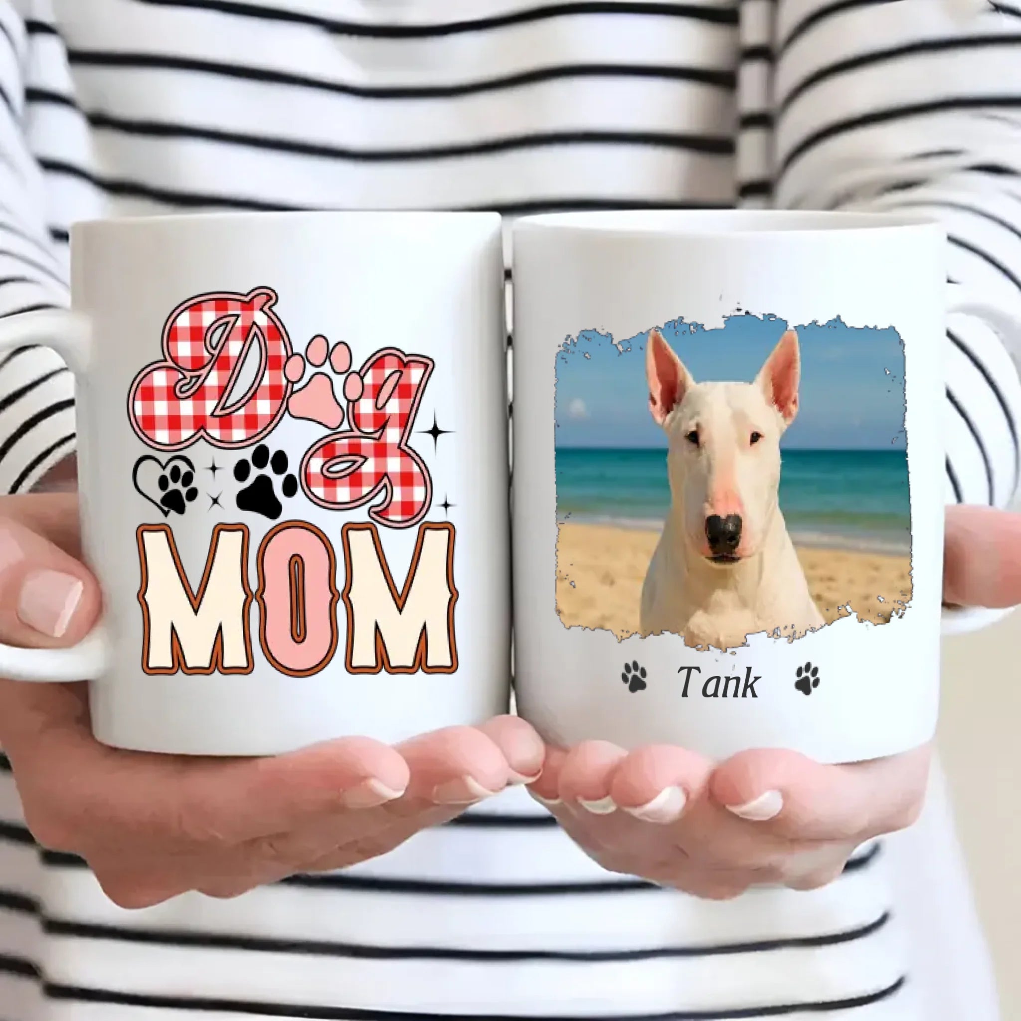 Custom Bull Terrier Dog Mom Mug - Personalized Photo & Name Gift - 89Prints