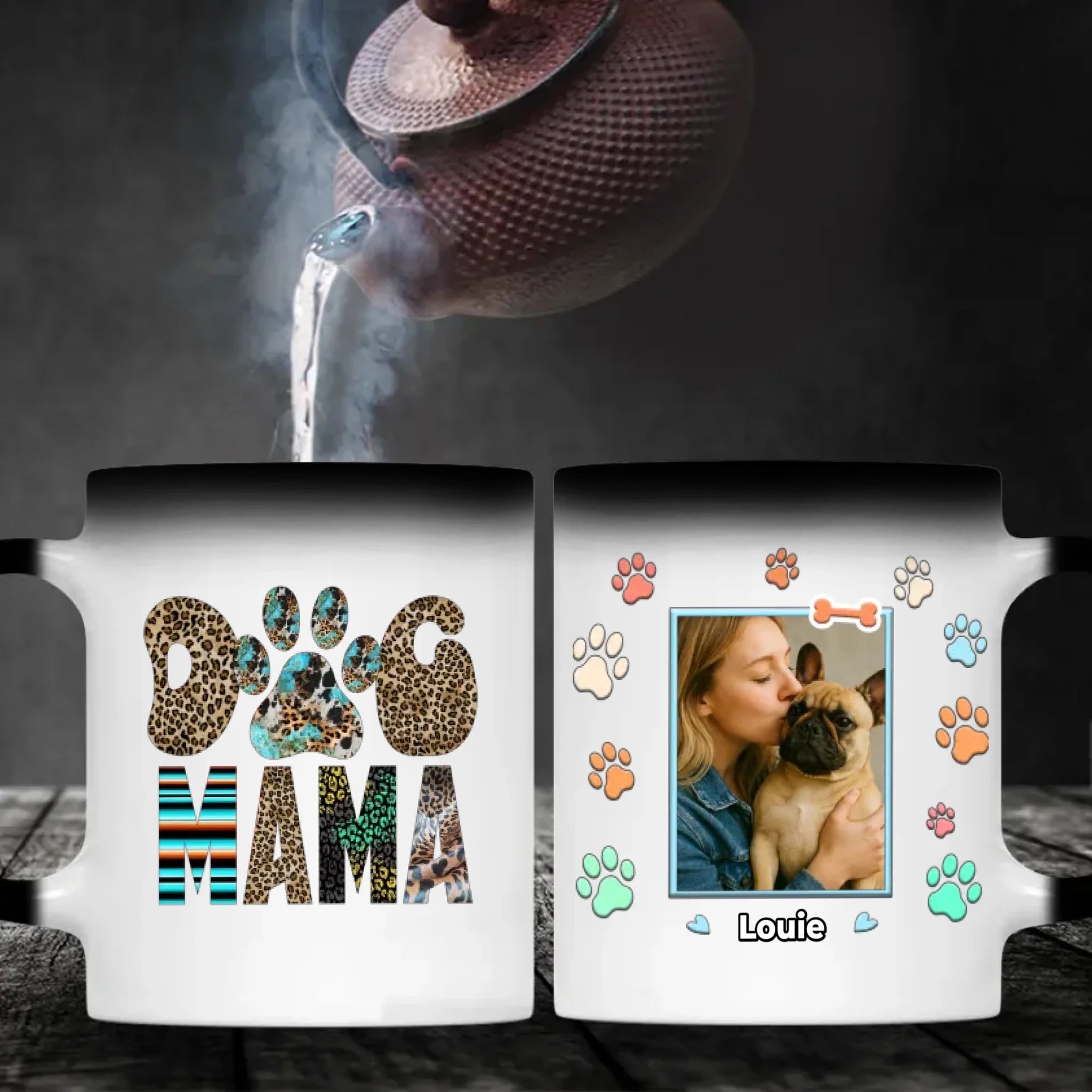 Custom French Bulldog Mug - Personalized Dog Mama Photo & Name Gift - 89Prints