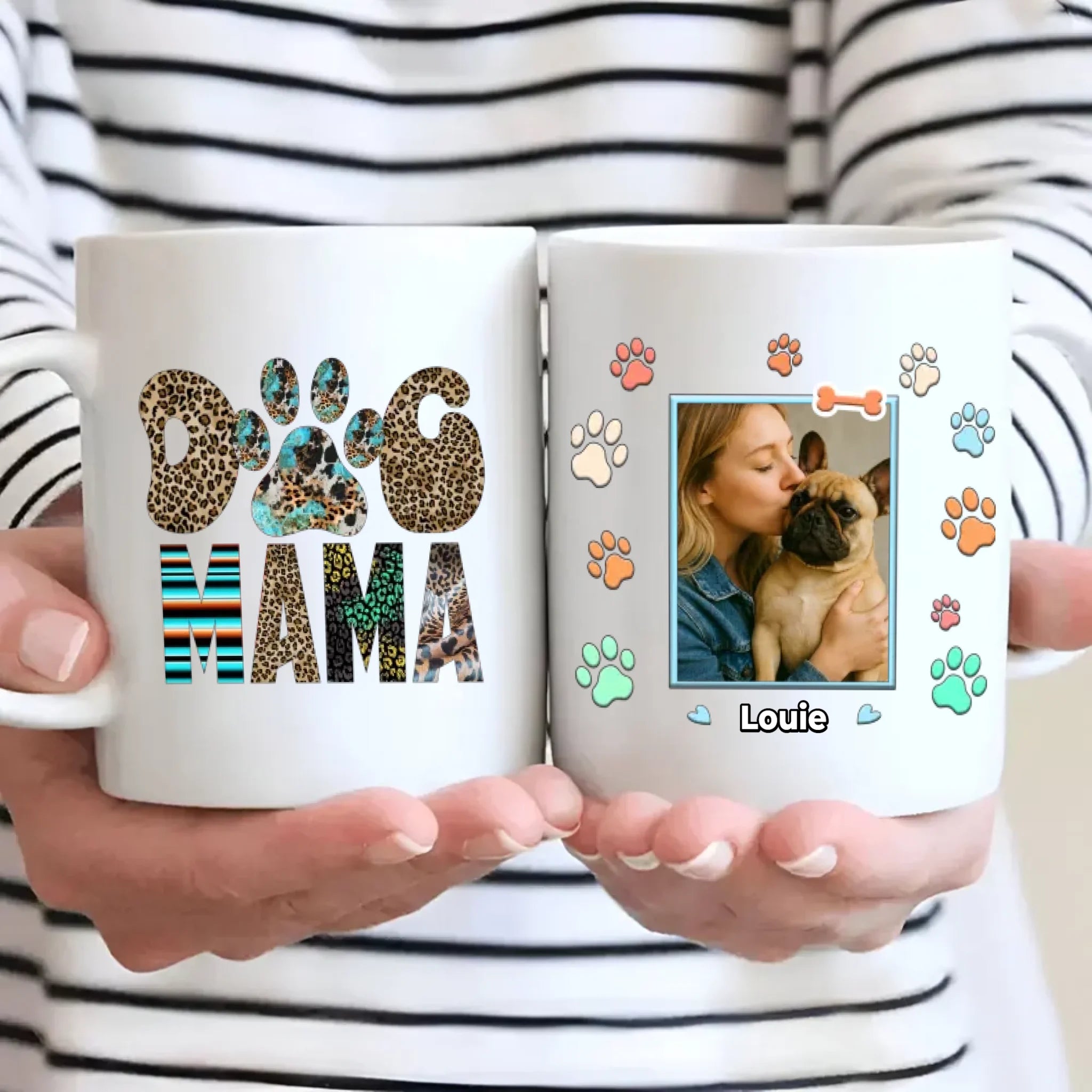 Custom French Bulldog Mug - Personalized Dog Mama Photo & Name Gift - 89Prints