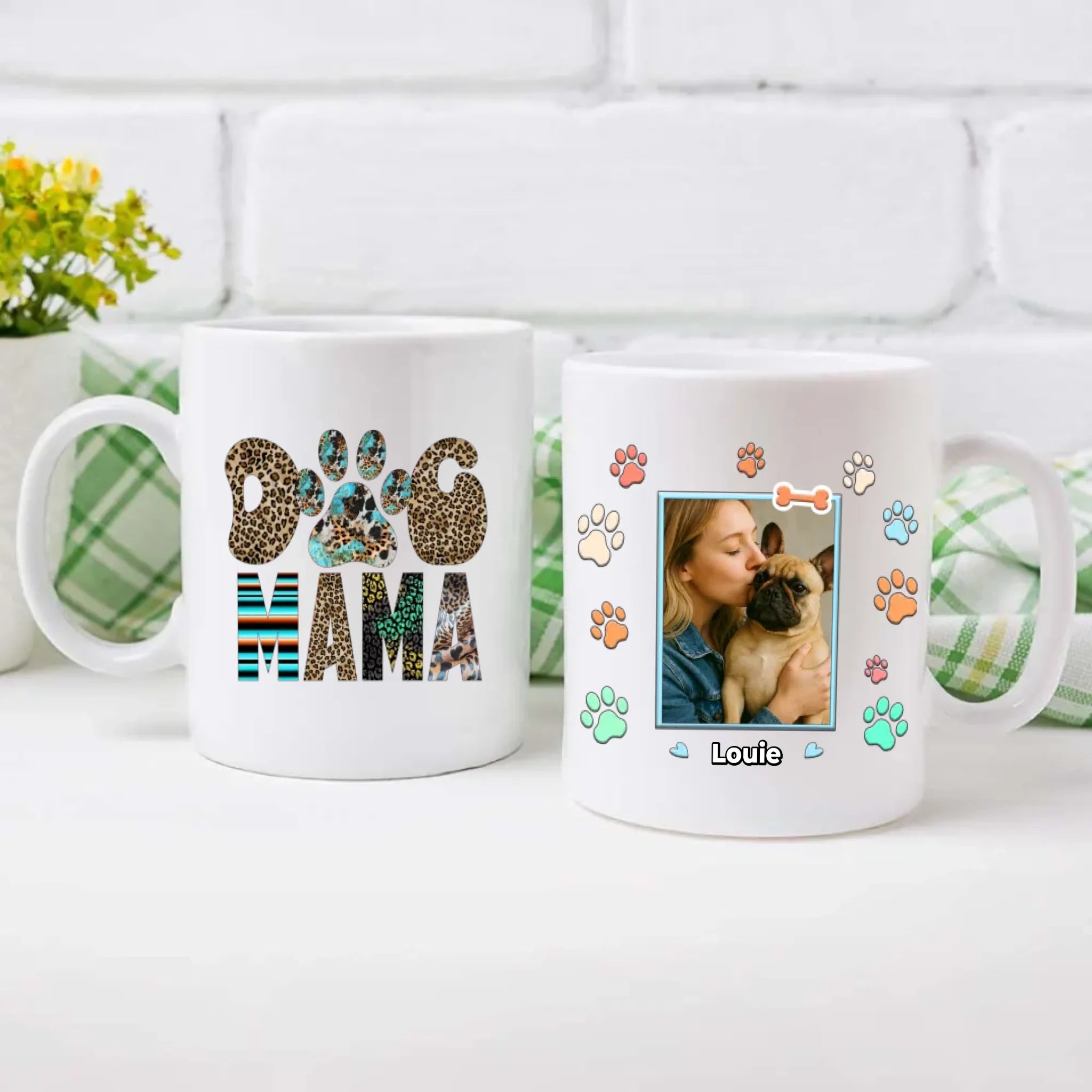 Custom French Bulldog Mug - Personalized Dog Mama Photo & Name Gift - 89Prints