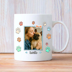 Custom French Bulldog Mug - Personalized Dog Mama Photo & Name Gift - 89Prints