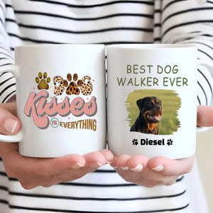 Customized Rottweiler Mug With Photo For Dog Lovers - Best Dog Walker Ever - 89Prints