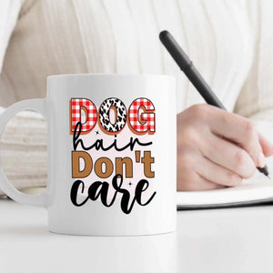 Personalized Pomeranian Memorial Mug - The Quote 'Dog Hair Don't Care' With Custom Your Photo And Dog's Name - 89Prints