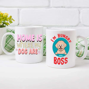 Customized Bichon Frise Mug With Photo For Dog Lovers - Home Is Where My Dog Are - 89Prints