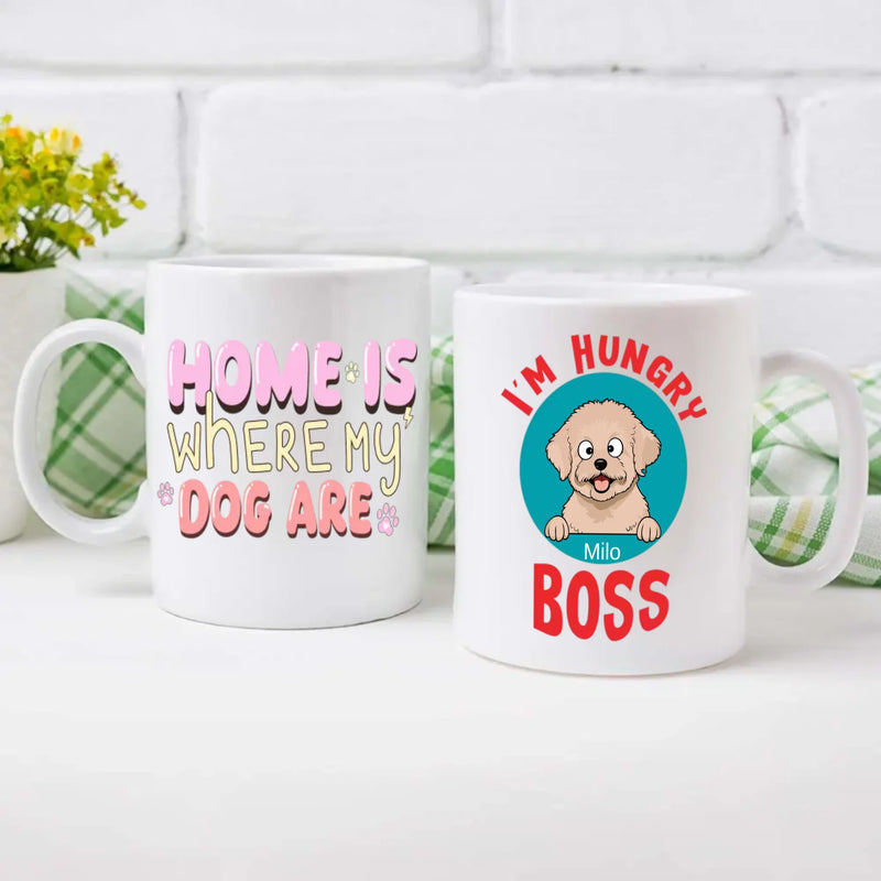 Customized Bichon Frise Mug With Photo For Dog Lovers - Home Is Where My Dog Are - 89Prints
