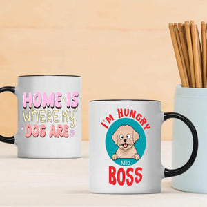 Customized Bichon Frise Mug With Photo For Dog Lovers - Home Is Where My Dog Are - 89Prints