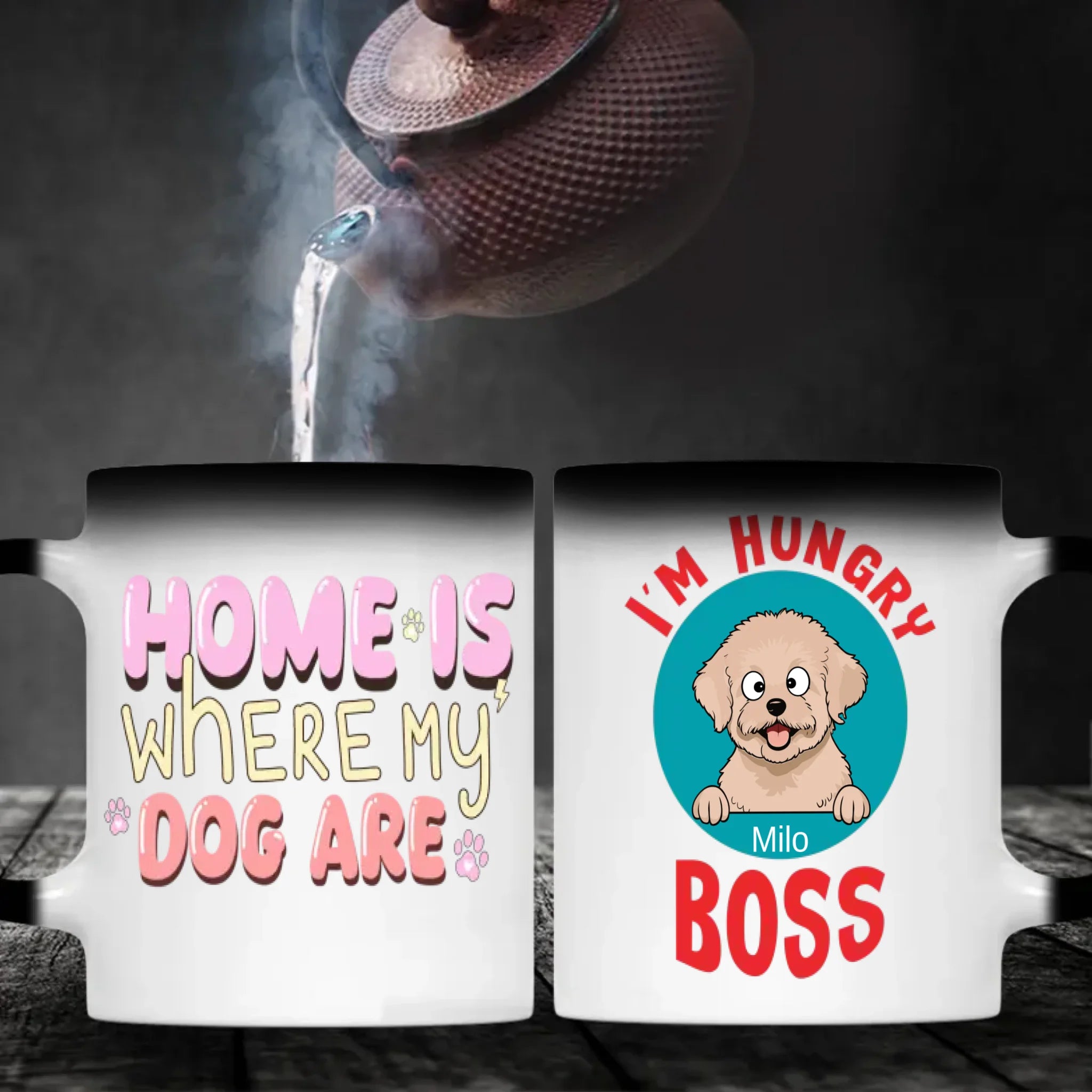 Customized Bichon Frise Mug With Photo For Dog Lovers - Home Is Where My Dog Are - 89Prints
