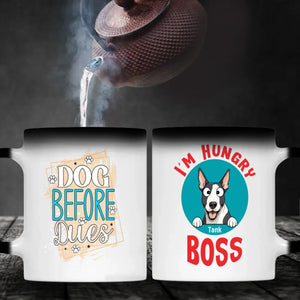 Custom Bull Terrier Mug - I'm Hungry Boss Personalized Photo & Name Gift - 89Prints
