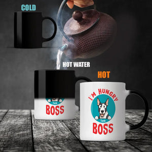 Custom Bull Terrier Mug - I'm Hungry Boss Personalized Photo & Name Gift - 89Prints