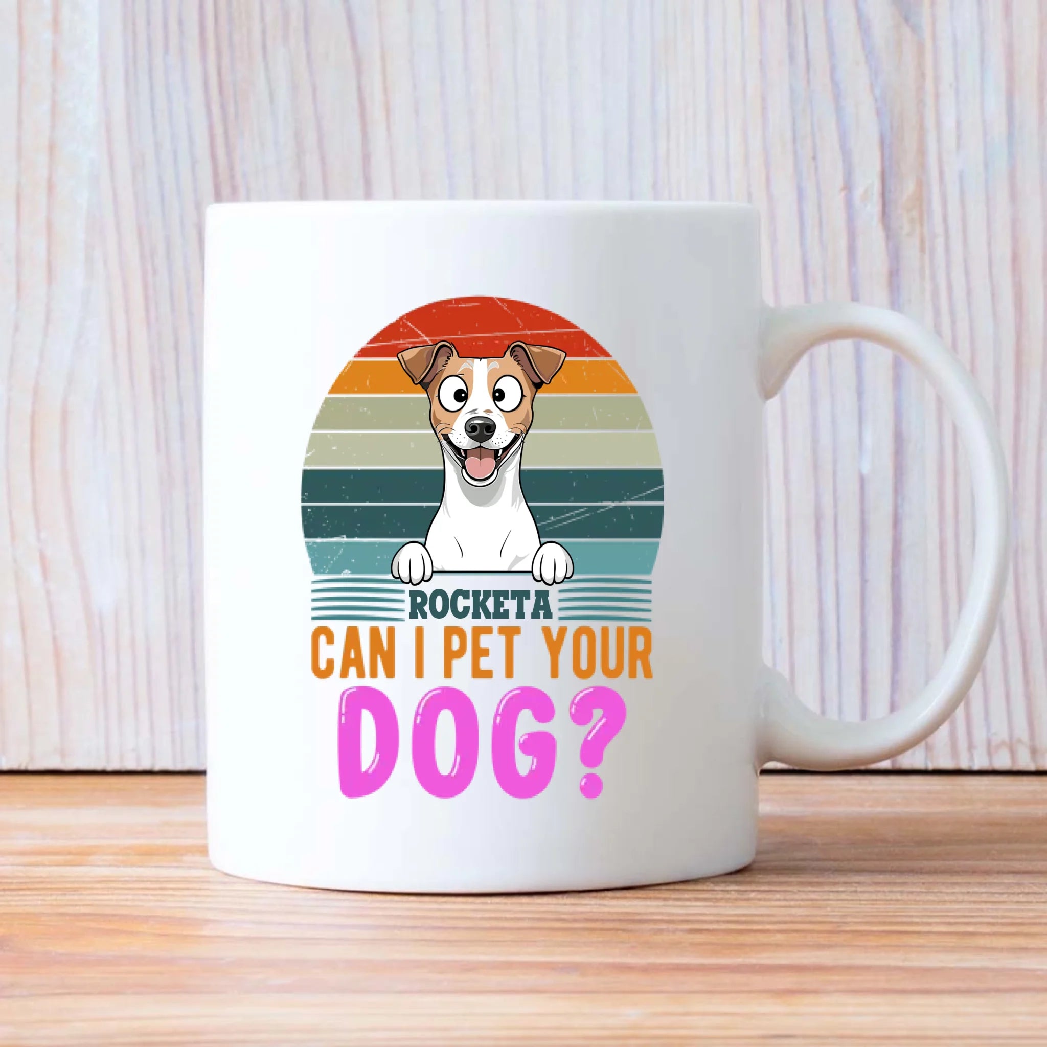 Customized Jack Russell Terrier Mug - Dog Hair Don't Care - Can I Pet Your Dog? - 89Prints