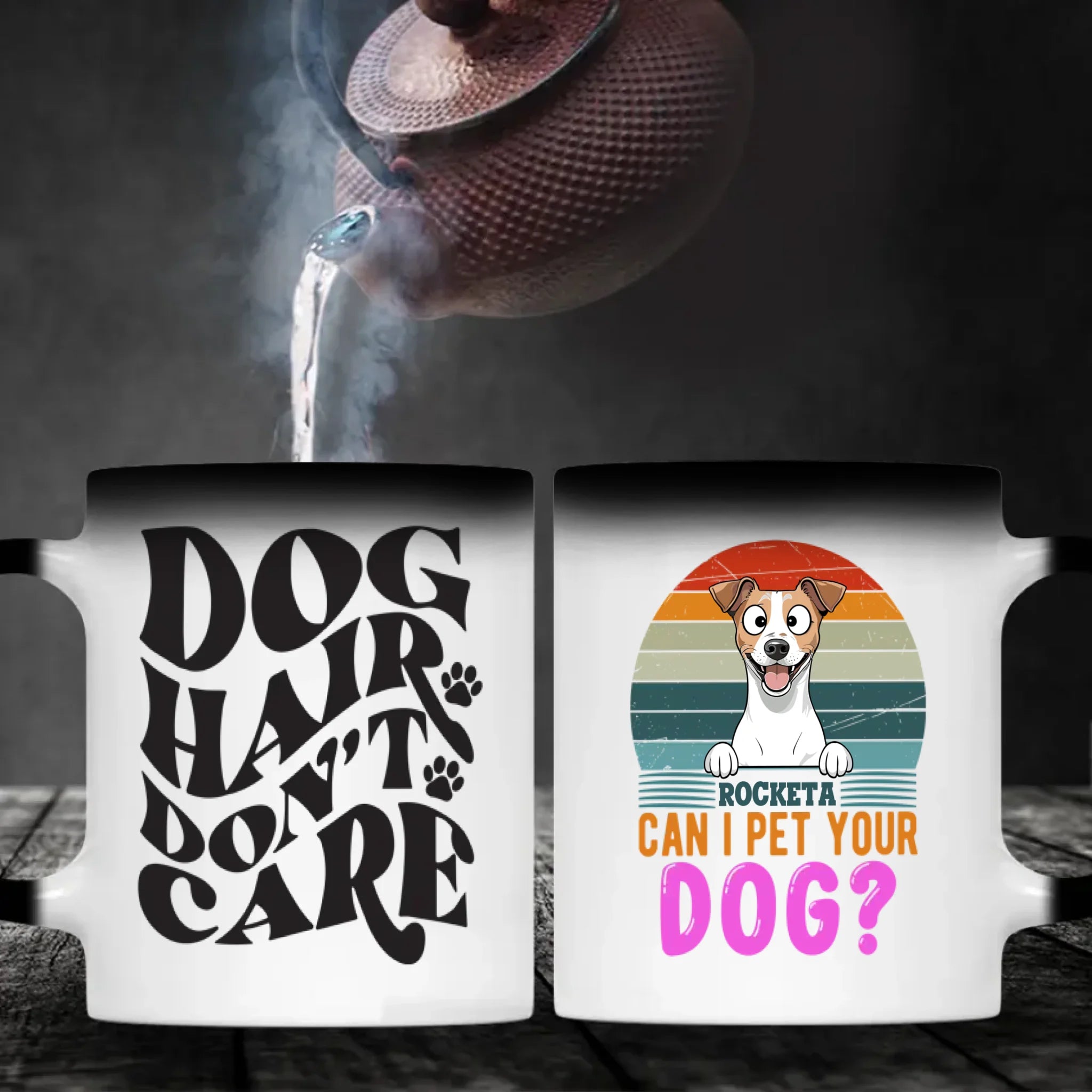 Customized Jack Russell Terrier Mug - Dog Hair Don't Care - Can I Pet Your Dog? - 89Prints