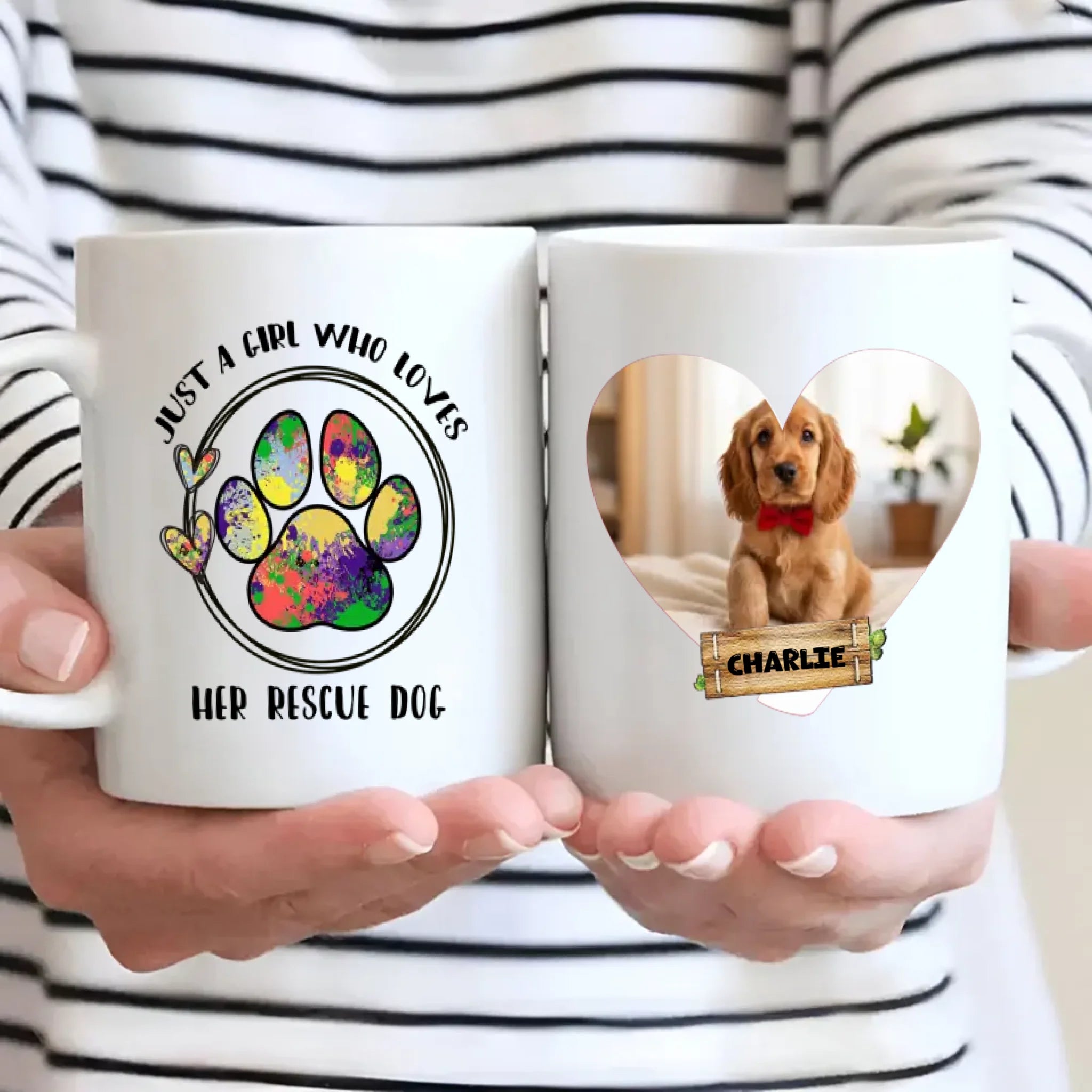 Customized American Cocker Spaniel Mug With Custom Photo & Name -  Just A Girl Who Loves - 89Prints