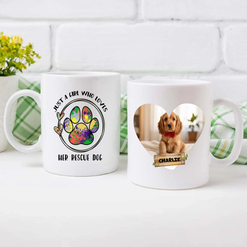 Customized American Cocker Spaniel Mug With Custom Photo & Name -  Just A Girl Who Loves - 89Prints